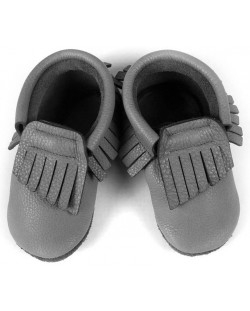 Бебешки обувки Baobaby - Moccasins, grey, размер XS
