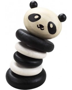 Бебешка дървена дрънкалка Classic World - Панда