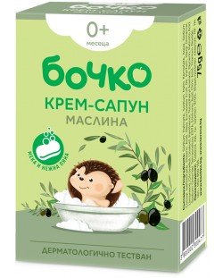 Бебешки крем-сапун Бочко - Маслина, 75 g