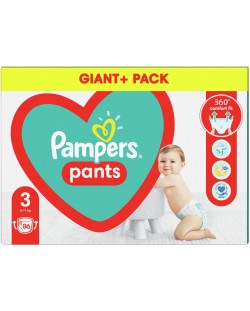 Бебешки пелени гащи - Pampers 3, 86 броя