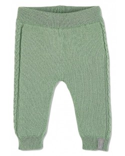 Бебешки плетени панталонки Sterntaler - С рипсен подгъв, 68 cm, 6 месеца