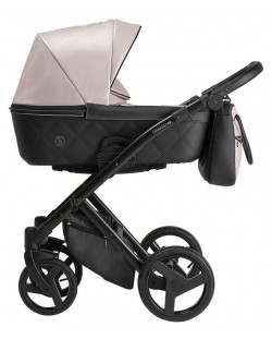 Бебешка количка 3 в 1 Tutek - Diamos VX, Black/Rose
