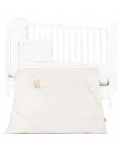 Бебешки спален комплект от 3 части Kikkaboo Dream Big - С бродерия, Beige