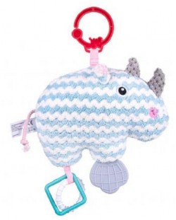 Бебешка играчка за количка Bali Bazoo - Плетен Носорог