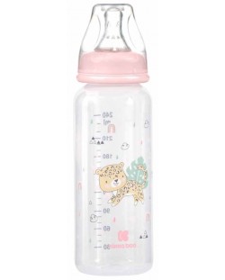 Бебешко шише KikkaBoo Savanna - РР, 240 ml, розово