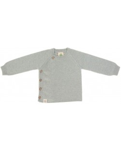 Бебешки пуловер Lassig - 74-80 cm, 7-12 месеца, сив