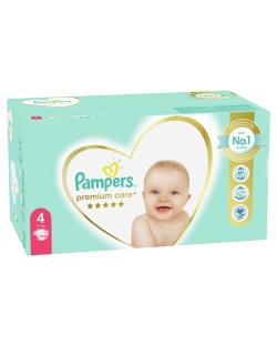 Бебешки пелени Pampers - Premium Care 4, 104 броя 