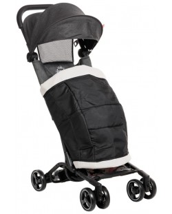 Бебешка количка Zizito - Luka, с покривало за крачета, сива с камуфлаж