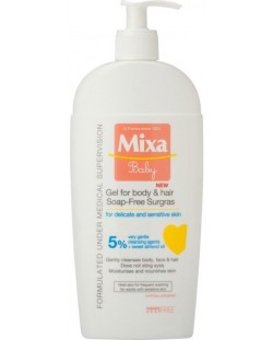 Бебешки гел за коса и тяло Mixa, 250 ml 