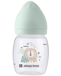 Бебешко шише с широко гърло KikkaBoo Clouds - Savanna, 180 ml, Mint