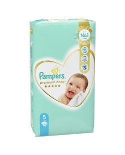 Бебешки пелени Pampers - Premium Care 5, 58 броя 