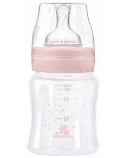 Бебешко шише KikkaBoo Hippo Dreams - РР, 120 ml, розово