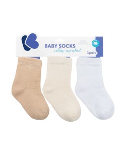 Бебешки чорапи Kikka Boo - Памучни, 1-2 години, бежови
