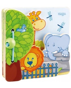 Бебешка дървена книжка Haba - Дивите животни