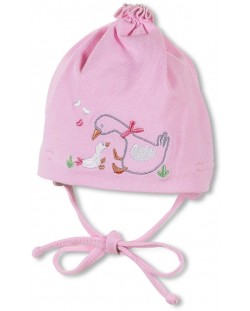 Бебешка шапка с UV защита 50+ Sterntaler - 41 cm, 4-5 месеца, розова