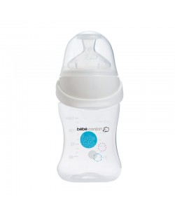 Бебешка бутилка Bebe Confort Easy Clip - 150 ml, бяла