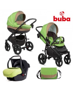 Бебешка комбинирана количка 3в1 Buba - Bella 757, Green