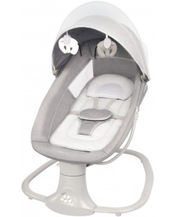 Бебешка електрическа люлка KikkaBoo - Winks, Grey, 82 x 67 x 83 cm