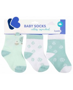 Бебешки чорапи с 3D уши Kikka Boo - Jungle King, 0-6 месеца, 3 чифта