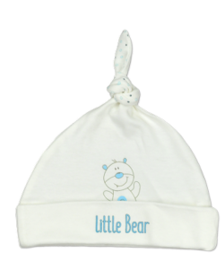 Бебешка шапка с възел For Babies - Мече, 0-3 месеца