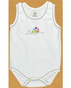 Бебешко боди потник For Babies - Цветно охлювче, 1-3 месеца