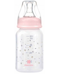 Бебешко шише KikkaBoo Savanna - РР, 120 ml, розово