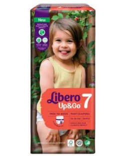 Бебешки пелени гащи Libero Up&Go – Jumbo 7, 30 броя