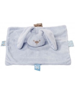 Бебешкo меко одеялце Nattou - Синьо зайче