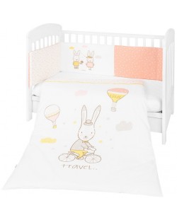 Бебешки спален комплект Kikka Boo - Rabbits in Love, 2 части