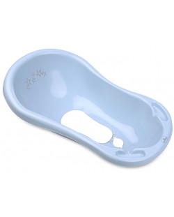 Бебешка вана с оттичане Lorelli - Little stars, 84 cm, синя 