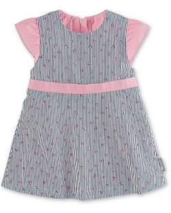 Бебешка рокля с UV30+ защита Sterntaler - На райе, 74 cm, 6-9 месеца