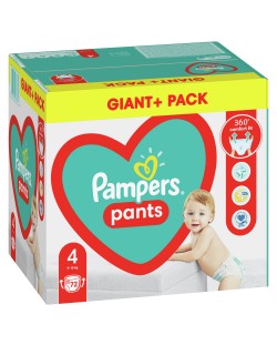 Бебешки пелени гащи Pampers 4, 72 броя 