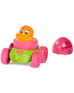 Бебешка играчка Tomy Toomies - Състезателно яйце, Приятелче, розово