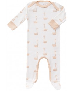 Бебешка цяла пижама с ританки Fresk - Swan, 0+ месеца