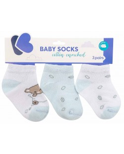 Бебешки летни чорапи Kikka Boo - Dream Big, 2-3 години, 3 броя, Blue 