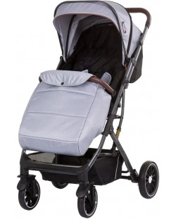 Бебешка лятна количка Chipolino - Combo, сребърно сиво