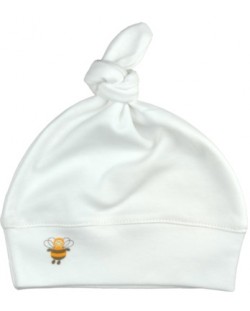 Бебешка шапка с възел For Babies-  Пчеличка