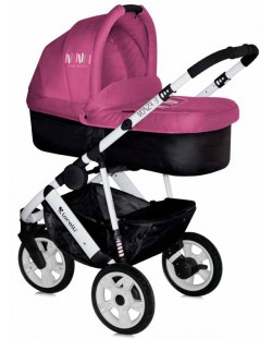 Бебешка комбинирана количка 2в1 Lorelli - Monza 3, розова