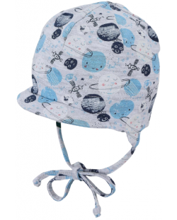 Бебешка шапка от трико с UV 50+ защита Sterntaler - 43 cm, 5-6 месеца