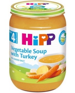 Био ястие Hipp - Зеленчуков супа с пуйка, 190 g