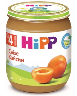 Био плодово пюре Hipp - Кайсия, 125 g 