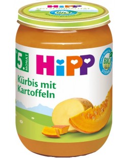 Био пюре Hipp - Tиква с картофи, 190 g