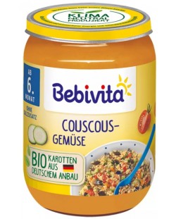 Био ястие Bebivita - Кускус със зеленчуци, 190 g