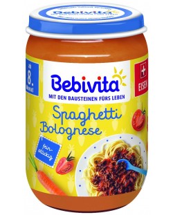 Био ястие Bebivita - Спагети болонезе, 220 g