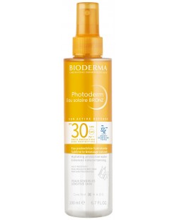 Bioderma Photoderm Двуфазна слънцезащитна вода Bronz, SPF30, 200 ml