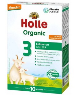 Био козе мляко за подрастващи Holle Organic 3, 400 g