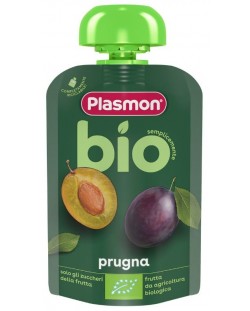 Био плодова закуска Plasmon - Пауч със слива, 6 м+, 100 g