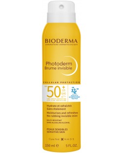 Bioderma Photoderm Слънцезащитен прозрачен спрей Brume Invisible, SPF 50+, 150 ml