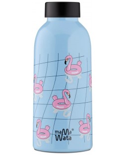 Бутилка за вода MamaWata - 470 ml, фламинго