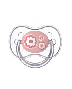 Силиконова залъгалка Canpol Newborn Baby - 6-18 месеца, розова